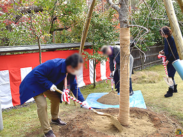 栖鳳桜 記念植樹会