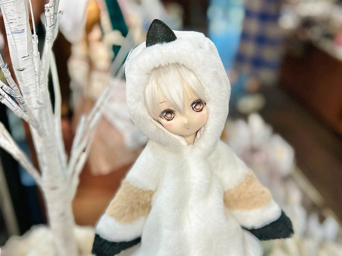 雪の大妖精シマエナガ　アートドール　ぬいぐるみ 雪の大妖精シマエナガ アートドール ぬいぐるみ 雪の大妖精