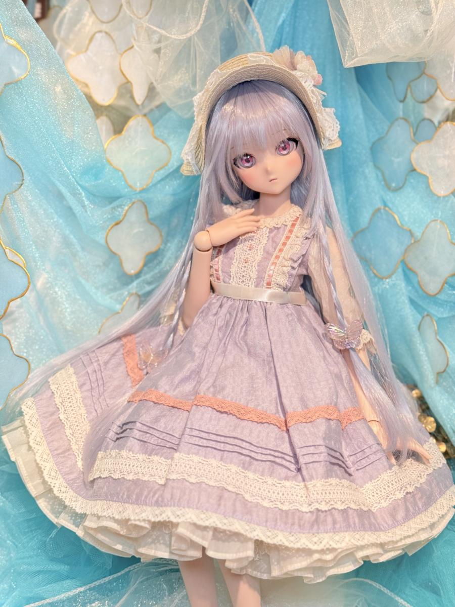 DDSちかげに「シュシュフルールセット（ラベンダー）・ミニ」を着せてみました♪