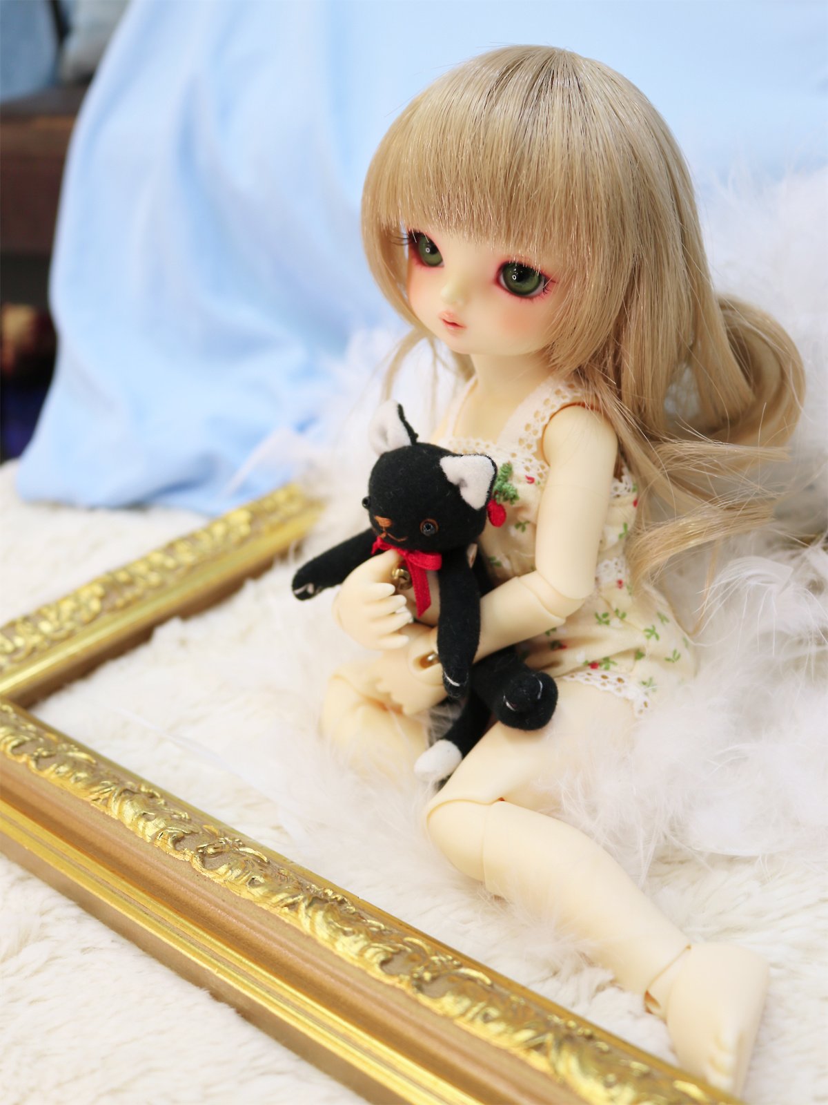 ボークス volks スーパードルフィー 小悪魔 ミニ 靴（水色） MDD MSD