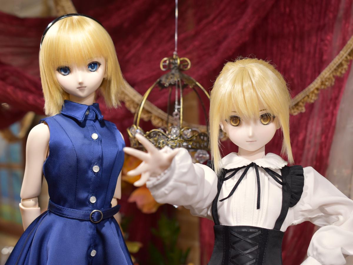 「DDS セイバー/アルトリア・ペンドラゴン〔オルタ〕」「DD ルーラー/ジャンヌ・ダルク」衣装を変更して展示中です♪