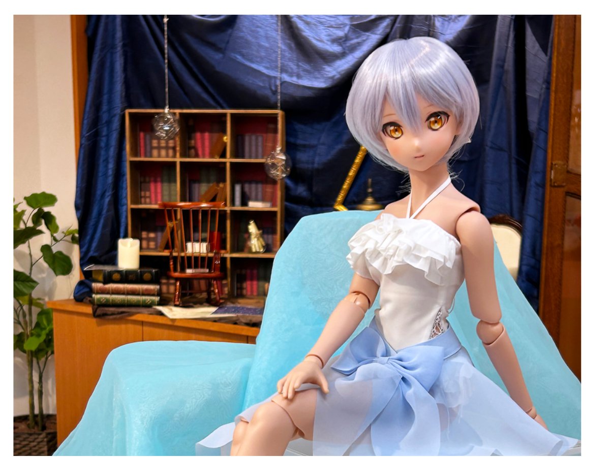 7月新作ドレス発表会】「水着セット（パレオ・水色）」のご紹介