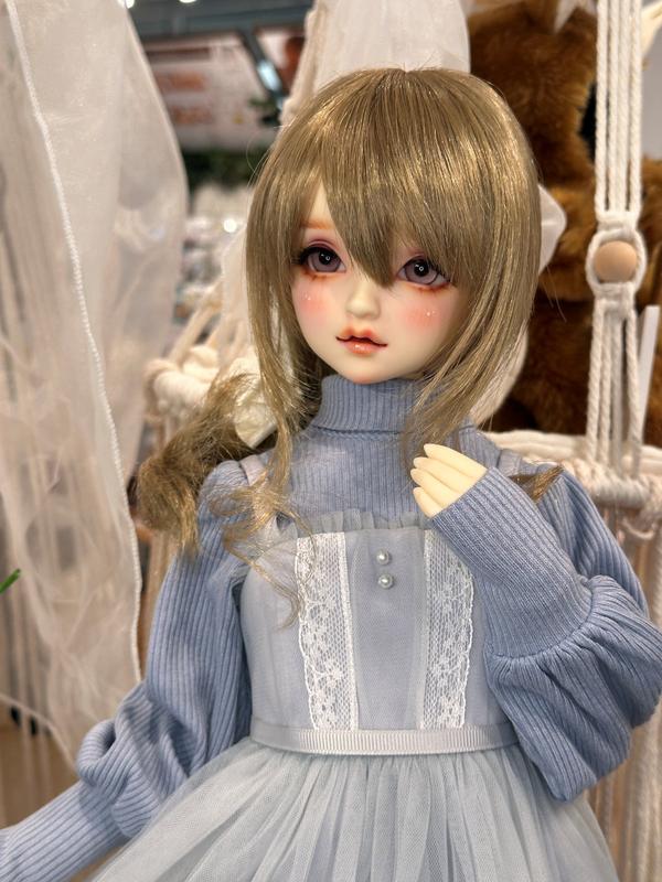 【DDフルセット】カスタムヘッド、ボディ、衣装、ウィッグ【セミホワイト】 DDフルセット】カスタムヘッド、ボディ、衣装、ウィッグ【セミ