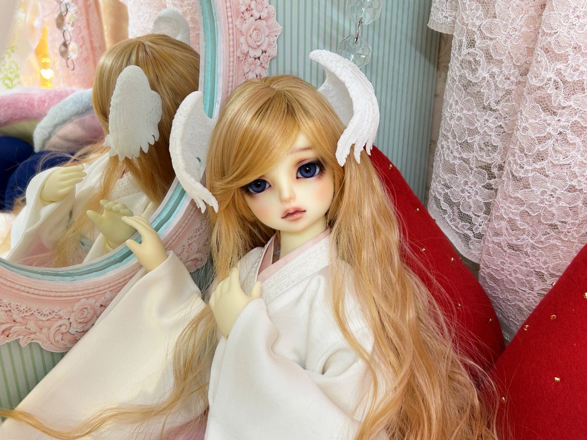SDフルチョイスステム25周年記念・特別オプション販売より、お迎えセレモニーガウン『抱擁』・シュピット式ヘッドデコレパーツ『天使の輪』のご紹介です♪