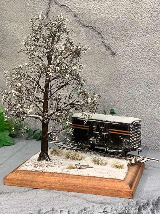 冬景色ジオラマ - 鉄道模型